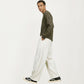 Men's Wide Leg Drawstring Pants with Relaxed Fit and Soft Structured Fabric