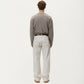 Men's Long Sleeve Crewneck T Shirt with Relaxed Fit and Clean Minimal Design