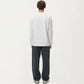 Men's Long Sleeve Crewneck T Shirt with Relaxed Fit and Clean Minimal Design