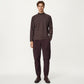 Men's Long Sleeve Quarter Zip Pullover with Mock Neck and Relaxed Athletic Fit