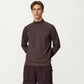 Men's Long Sleeve Quarter Zip Pullover with Mock Neck and Relaxed Athletic Fit