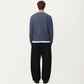 Men's Long Sleeve Pullover Top with Layered Notch Neckline and Relaxed Fit