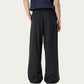 Men's Relaxed Wide Leg Pants with Elastic Waistband and Adjustable Drawstring