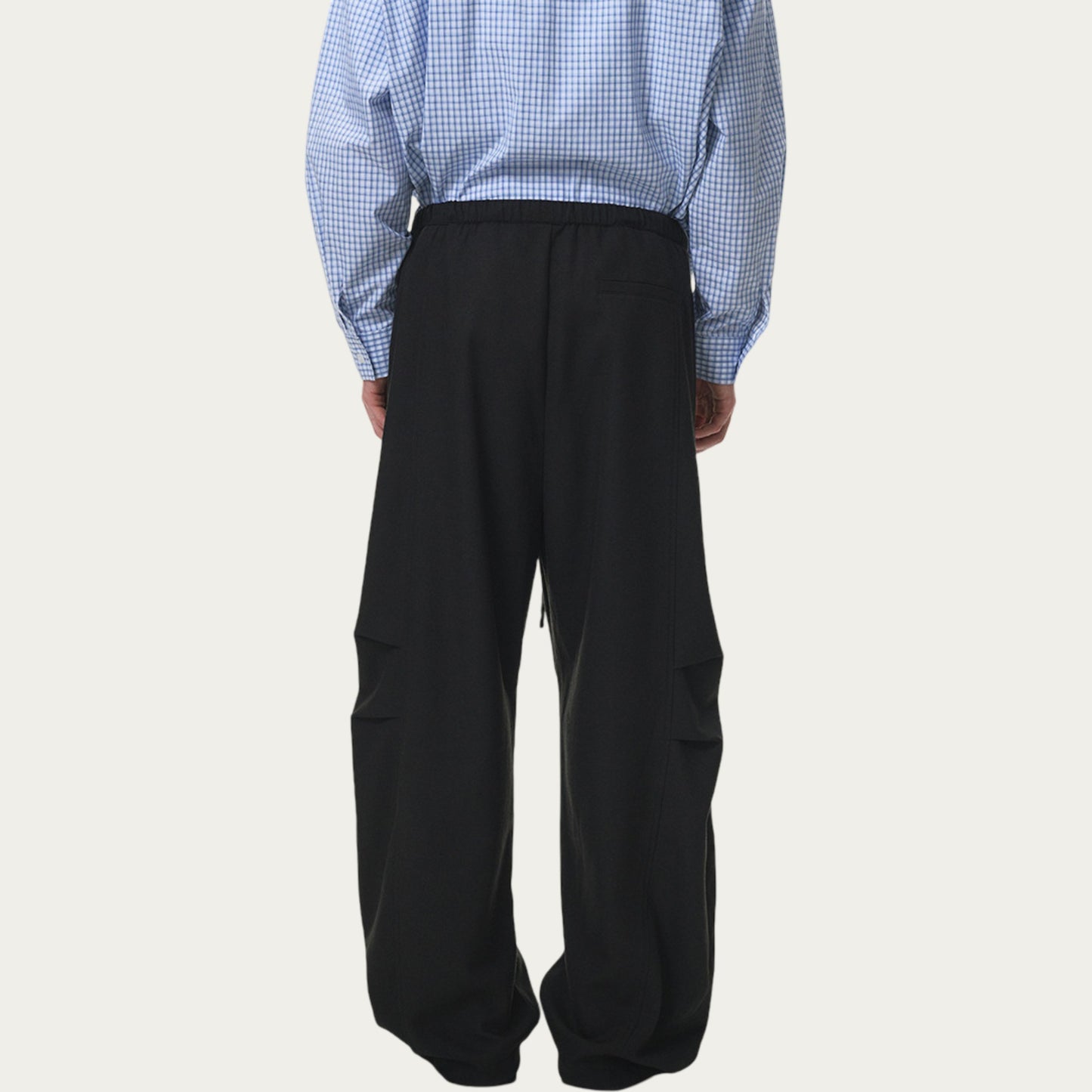 Men's Relaxed Fit Drawstring Pants with Elastic Waist and Straight Leg