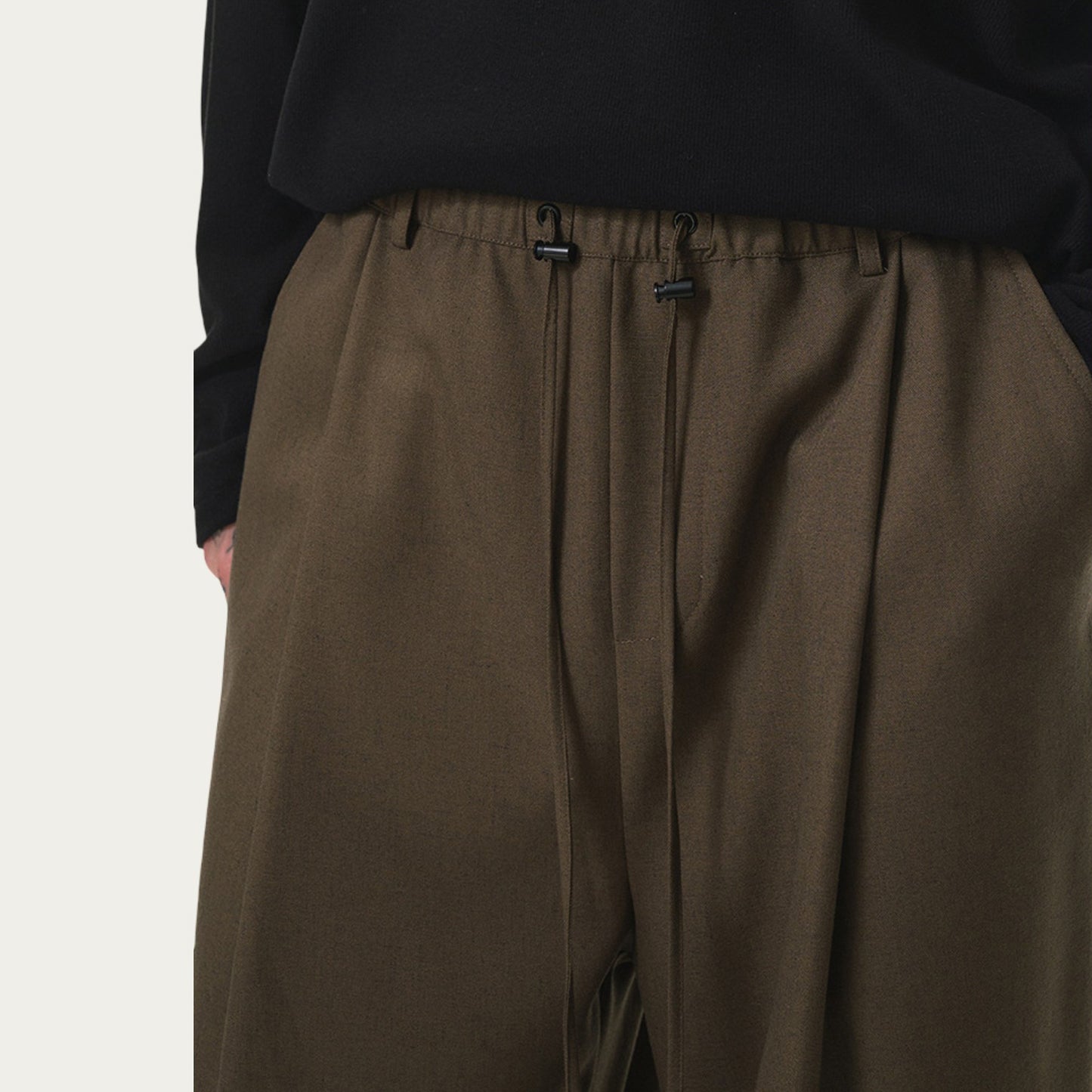 Men's Relaxed Fit Drawstring Pants with Elastic Waist and Straight Leg