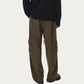 Men's Relaxed Fit Drawstring Pants with Elastic Waist and Straight Leg