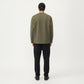 Men's Long Sleeve Crewneck Top with Utility Chest Pocket and Relaxed Fit