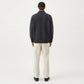 Men's Long Sleeve Full Zip Knit Sweater Jacket with Stand Collar Ribbed Trim and Relaxed Fit