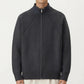 Men's Long Sleeve Full Zip Knit Sweater Jacket with Stand Collar Ribbed Trim and Relaxed Fit