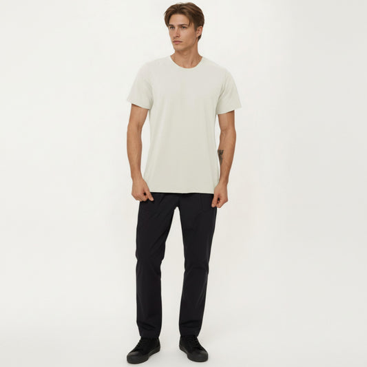 Men's Short Sleeve Performance Crewneck T-Shirt with Lightweight Stretch Fabric and Athletic Fit