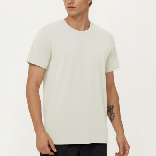 Men's Short Sleeve Performance Crewneck T-Shirt with Lightweight Stretch Fabric and Athletic Fit
