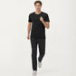 Men's Short Sleeve Performance Crewneck T-Shirt with Lightweight Stretch Fabric and Athletic Fit