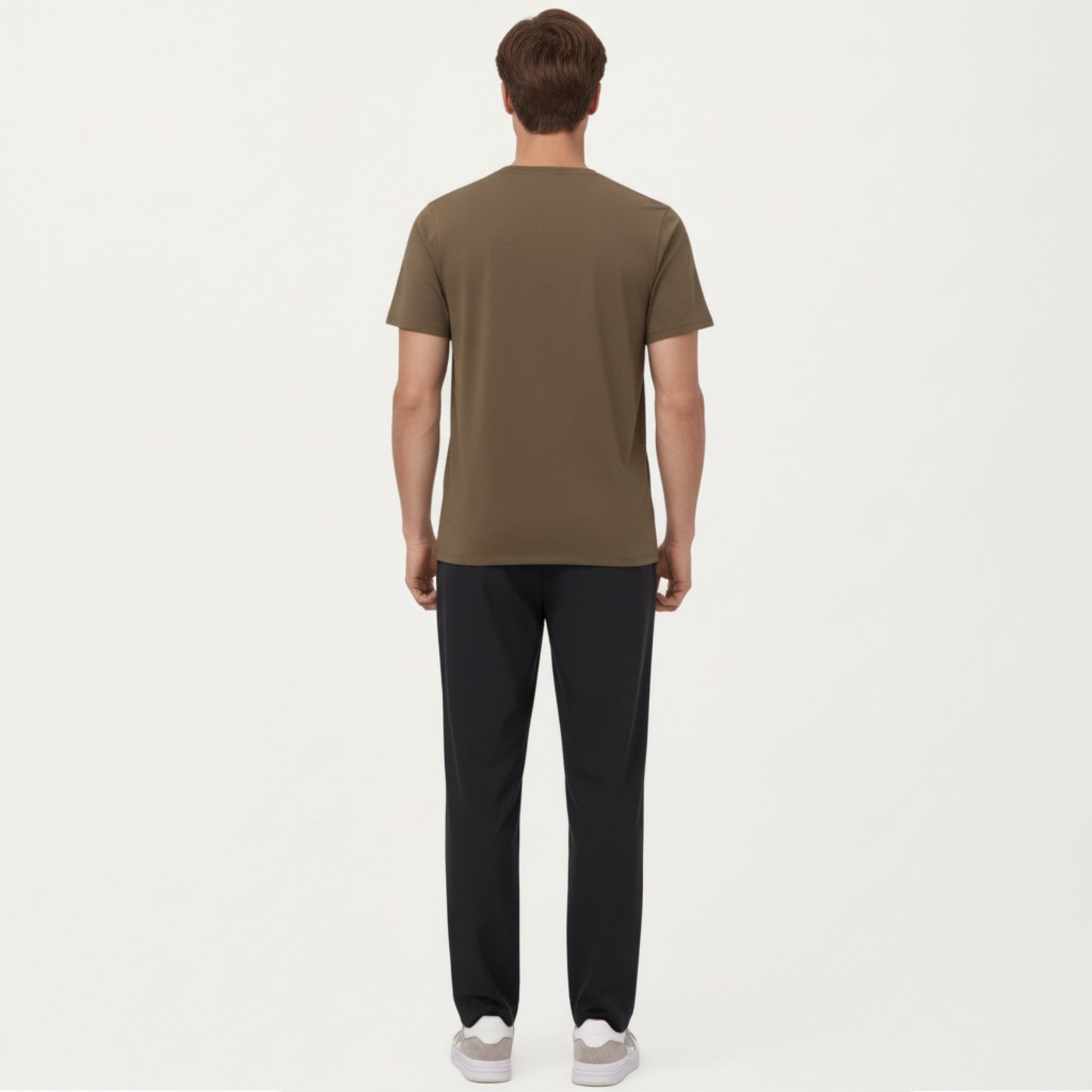 Men's Short Sleeve Performance Crewneck T-Shirt with Lightweight Stretch Fabric and Athletic Fit