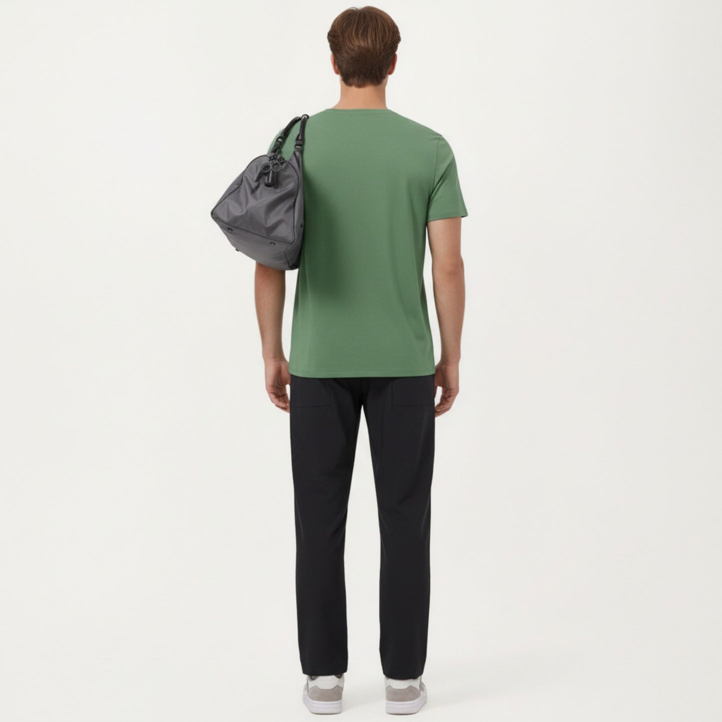 Men's Short Sleeve Performance Crewneck T-Shirt with Lightweight Stretch Fabric and Athletic Fit