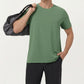 Men's Short Sleeve Performance Crewneck T-Shirt with Lightweight Stretch Fabric and Athletic Fit