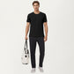 Men's Short Sleeve Performance T-Shirt with Chest Pocket and Lightweight Stretch Fabric
