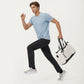 Men's Short Sleeve Performance T-Shirt with Chest Pocket and Lightweight Stretch Fabric