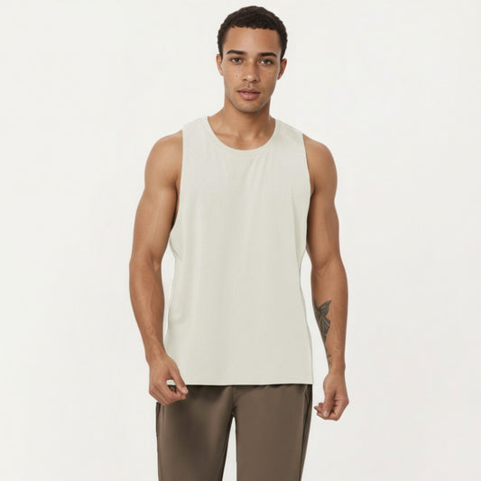 Men's Sleeveless Performance Tank Top with Lightweight Stretch and Athletic Fit