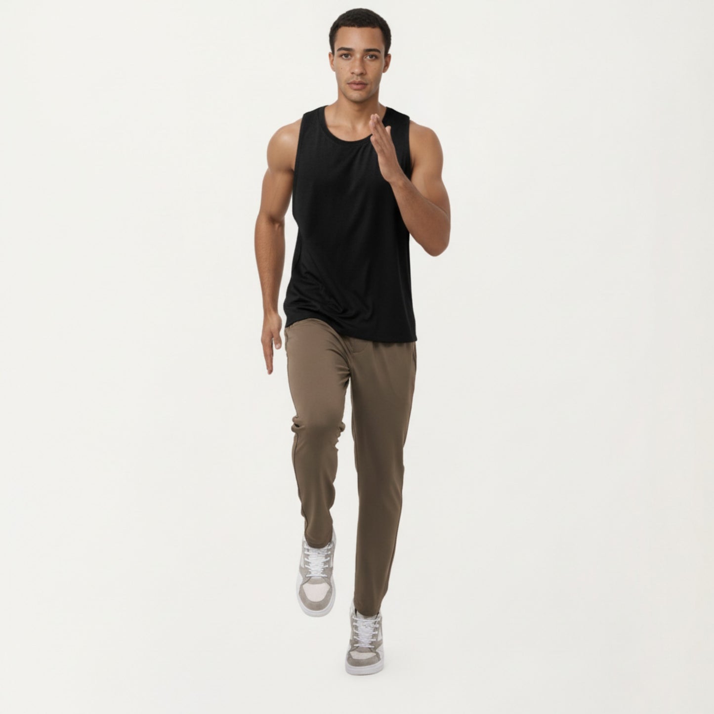 Men's Sleeveless Performance Tank Top with Lightweight Stretch and Athletic Fit