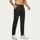 Men's Performance Utility Pants with Built-In Belt and Tapered Athletic Fit