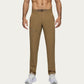 Men's Performance Utility Pants with Built-In Belt and Tapered Athletic Fit