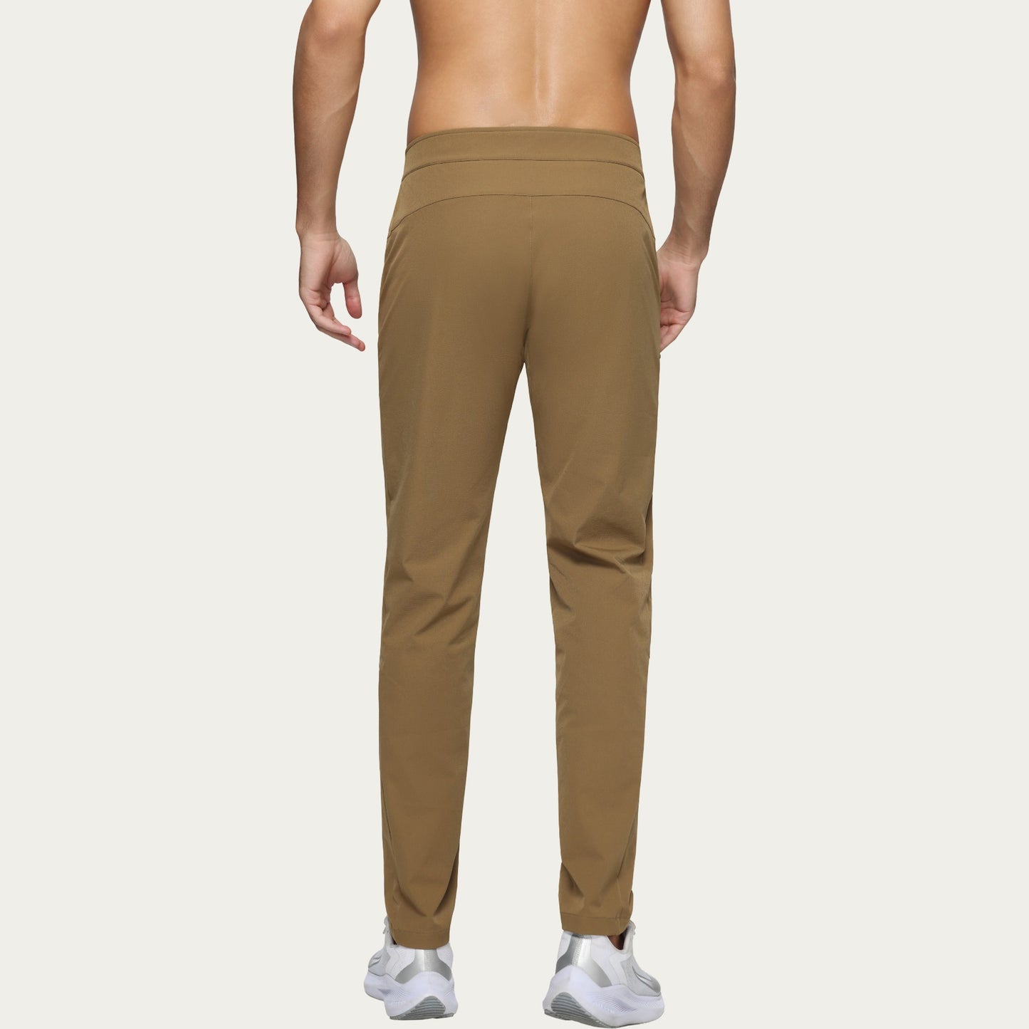 Men's Performance Utility Pants with Built-In Belt and Tapered Athletic Fit