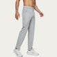 Men's Performance Stretch Pants with Button Waist Closure and Tapered Athletic Fit