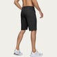 Men's Performance Stretch Shorts with Button Waist Closure and Tailored Athletic Fit