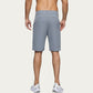 Men's Performance Stretch Shorts with Button Waist Closure and Tailored Athletic Fit