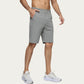 Men's Performance Stretch Shorts with Button Waist Closure and Tailored Athletic Fit