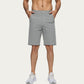 Men's Performance Stretch Shorts with Button Waist Closure and Tailored Athletic Fit
