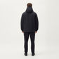 Men's Hooded Zip Front Jacket with Long Sleeves and Clean Panel Construction