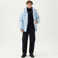 Men's Hooded Zip Front Jacket with Long Sleeves and Clean Panel Construction