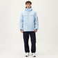 Men's Hooded Zip Front Jacket with Long Sleeves and Clean Panel Construction