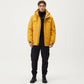 Men's Hooded Zip Front Jacket with Long Sleeves and Clean Panel Construction