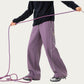 Men's Relaxed Fit Drawstring Pants with Contrast Stitching and Straight Leg Design