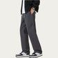 Men's Relaxed Fit Drawstring Pants with Elastic Waist and Straight Leg Silhouette