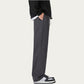 Men's Relaxed Fit Drawstring Pants with Elastic Waist and Straight Leg Silhouette