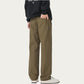 Men's Relaxed Fit Drawstring Pants with Elastic Waist and Straight Leg Silhouette