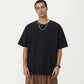 Men's Short Sleeve Crew Neck T Shirt with Relaxed Fit and Clean Minimal Silhouette