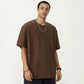Men's Short Sleeve Crew Neck T Shirt with Relaxed Fit and Clean Minimal Silhouette