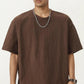 Men's Short Sleeve Crew Neck T Shirt with Relaxed Fit and Clean Minimal Silhouette