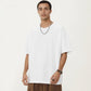 Men's Short Sleeve Crew Neck T Shirt with Relaxed Fit and Clean Minimal Silhouette