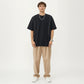 Men's Short Sleeve Crewneck T-Shirt with Exposed Seam Detailing and Relaxed Fit