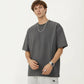 Men's Short Sleeve Crewneck T-Shirt with Exposed Seam Detailing and Relaxed Fit