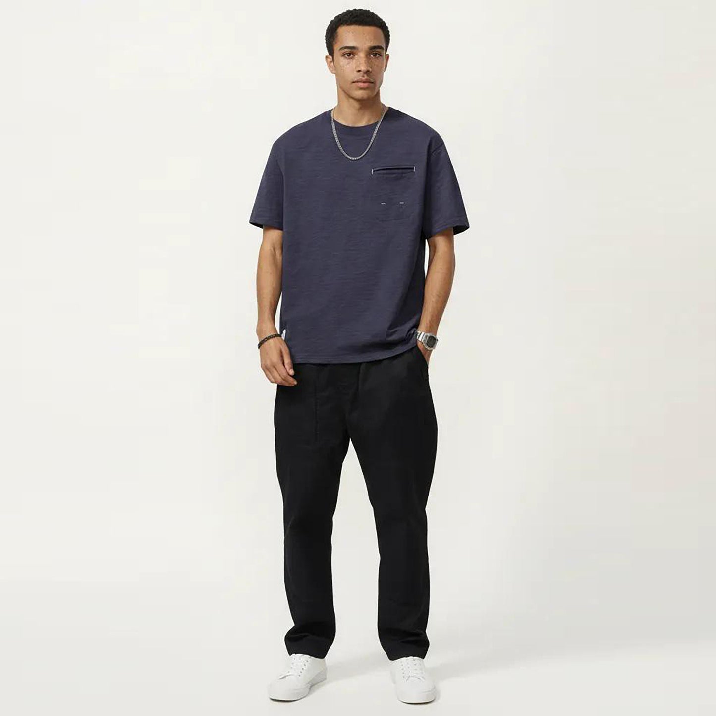 Men's Short Sleeve Pocket T-Shirt with Relaxed Fit
