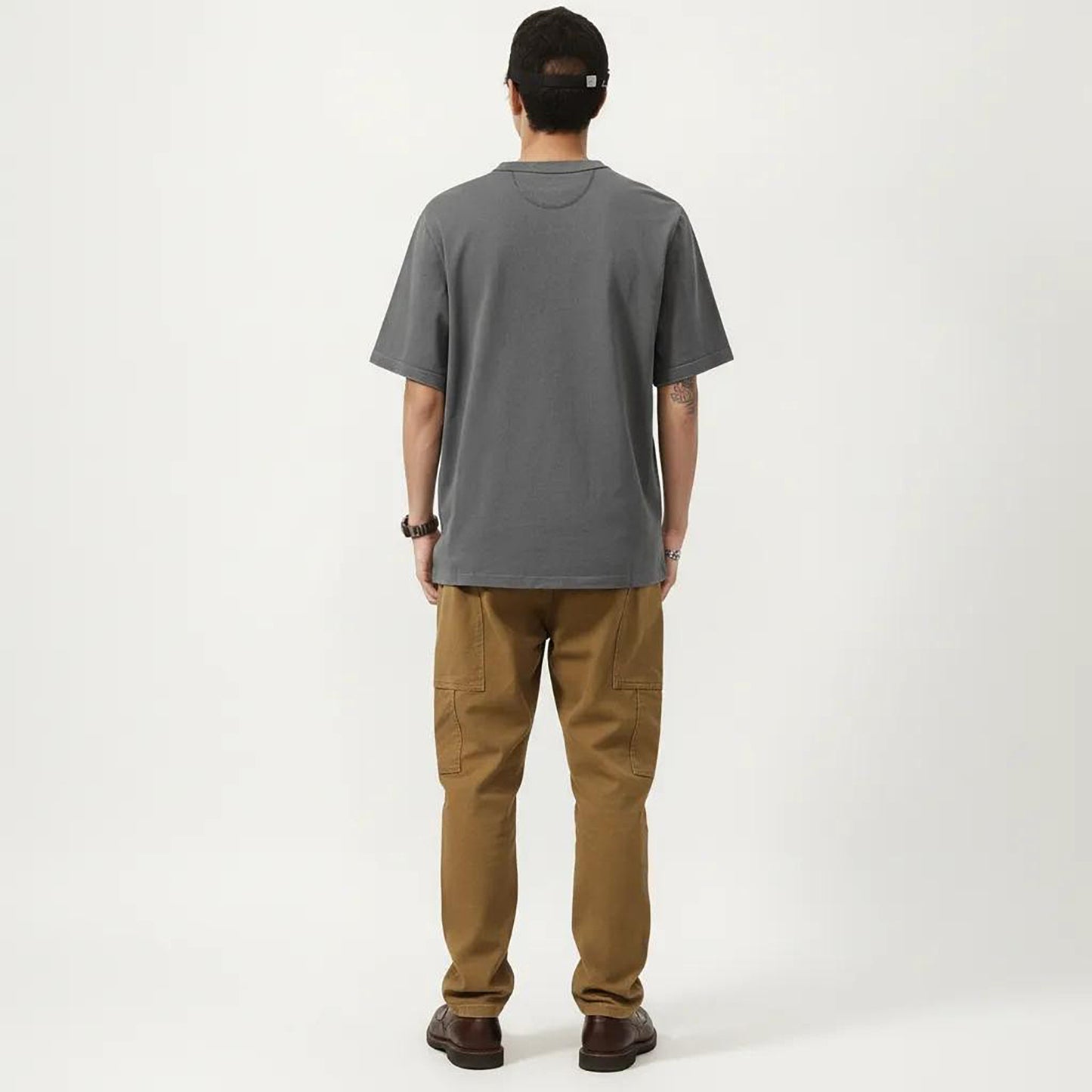 Men's Short Sleeve Henley T-Shirt with Button Placket