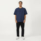 Men's Short Sleeve Henley T-Shirt with Button Placket