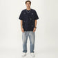 Men's Short Sleeve Graphic T-Shirt with Minimal Embroidered Details