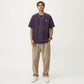 Men's Short Sleeve Graphic T-Shirt with Minimal Embroidered Details